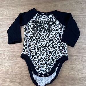 Garanimals Long Sleeve Leopard Bodysuit “Daddy’s Girl” 18M
